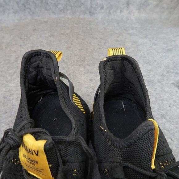 Shoes Mens 44 Athletic Trainers Running Active Knit Black Comfort Sneaker Sport - Picture 11 of 12